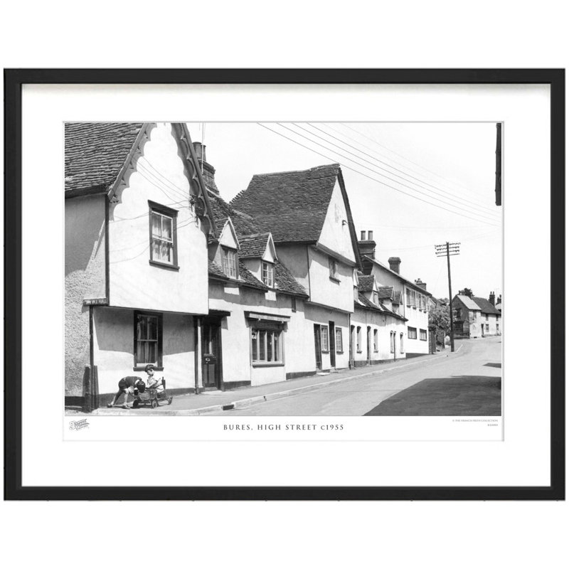 Bures, High Street C1955 by Francis Frith - Single Picture Frame Print, 40cm H x 50cm W x 2.3cm D