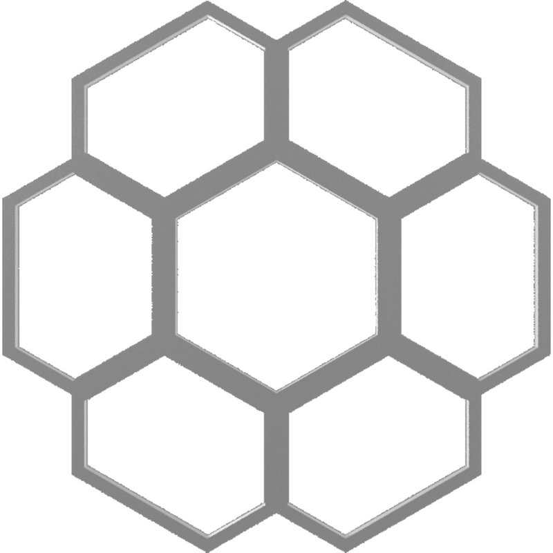 34 po x 34 po x 14 1/2 po x 1 po Florin, médaillon de plafond en PVC de qualité architecturale, nickel, Nickel