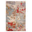 Tapis multicolore noué à la main de conception unique 6 pi 7 po x 10 pi 0 po One Of Kind