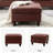 Blanchett Genuine Leather Ottoman-101688268