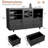 Lateral File Cabinet With Lock, 2 Drawer Mobile Filing Cabinet For Letter/legal/a4 Size, Open Storage Adjustable Shelf For Home Office Cabinets-2111277755