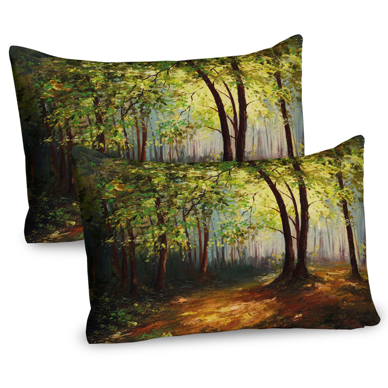 Ensemble de 2 taies décoratives Ambesonne Forest, H 20 po x l 26 po