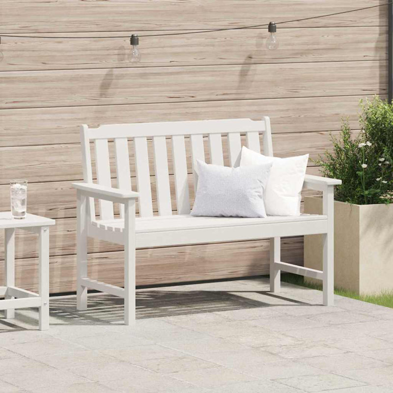 Garden Bench HDPE, White