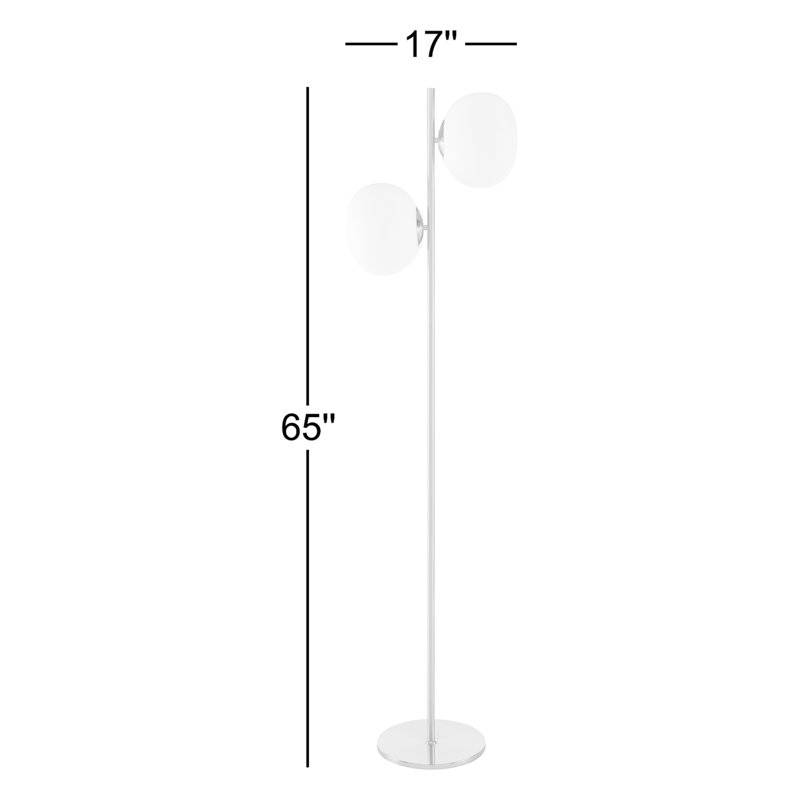 Trista 65'' Metallic Brass Tree Floor Lamp