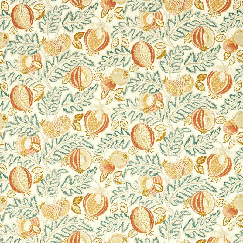 Cantaloupe Fabric, Sandstone/Agave