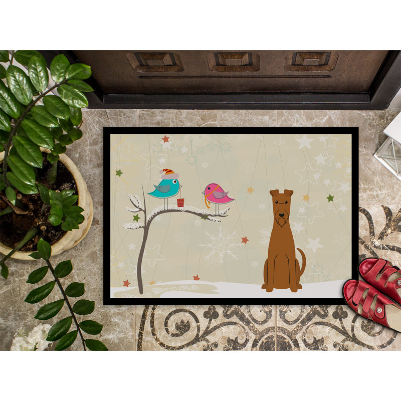 Tapis de porte extérieur Faustena, Rectangle 1 pi 6 po x 2 pi 3 po