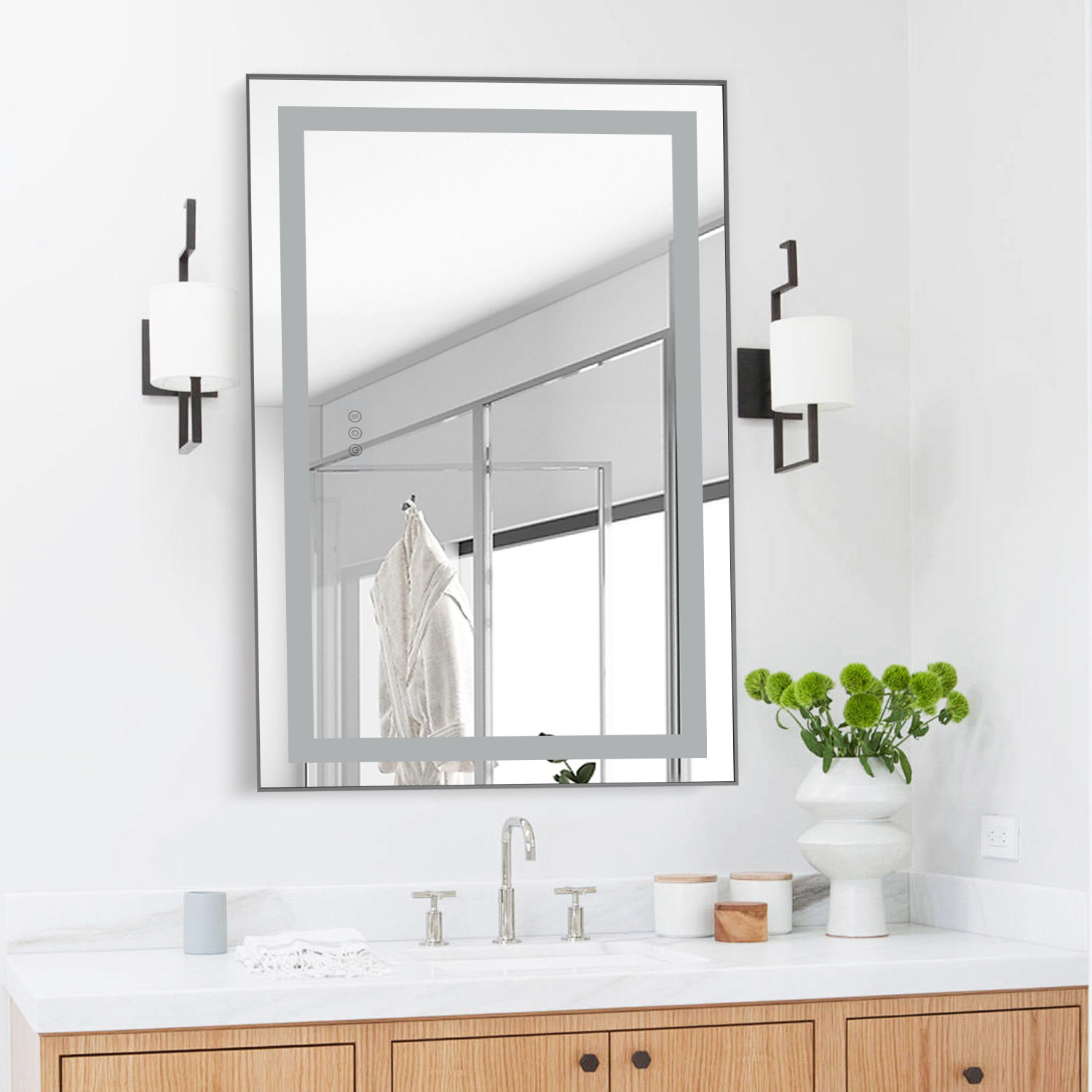 Ivy Bronx Led Bathroom Vanity Mirror,backlit And Front Lit