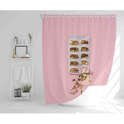 Minato 13 Piece Polyester Shower Curtain Set