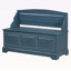 Banc à chaussures, banc de rangement pour chaussures rétro avec dispositifs de fermeture en douceur, coffre de rangement avec rangement caché et coussin pour l'entrée, le couloir, le salon-1137362985