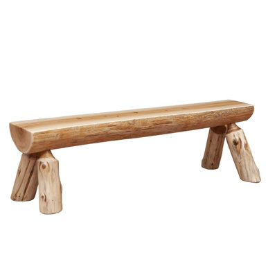  Banc 6 pieds Cedar Log