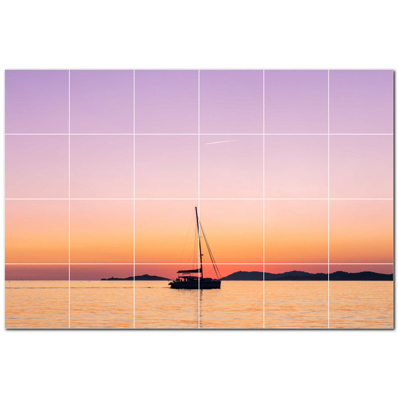 Murale décorative en céramique 4,25 po x 4,25 po