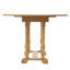 Table de salle à manger à tréteaux en bois d'hévéa Pauling-235202305