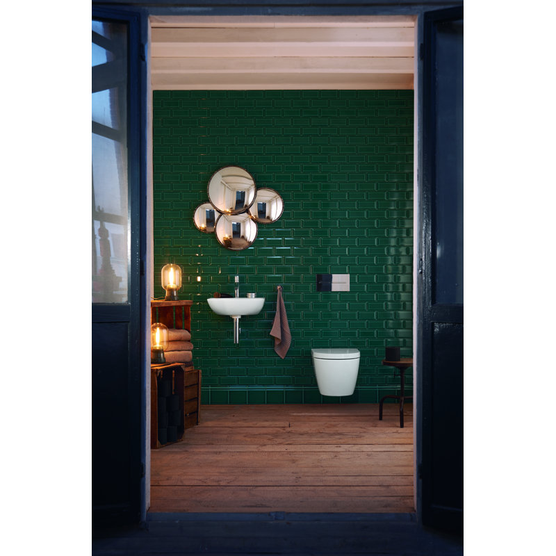 Toilette allongée murale à haute efficacité 1,28 GPF (éconergétique) Me by Starck, Verni hygiénique