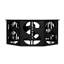 Table basse Dollar, acier noir