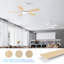 Ventilateur de plafond intérieur / extérieur blanc à 4 pales de 42 po avec lumière DEL, télécommande, à intensité variable-111776245-111776246-111653332