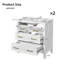 Ensemble de meuble-lavabo autoportant 60 po avec lavabo en céramique 60 po, 3 tiroirs, armoire de rangement en bois massif, blanc-1824767612