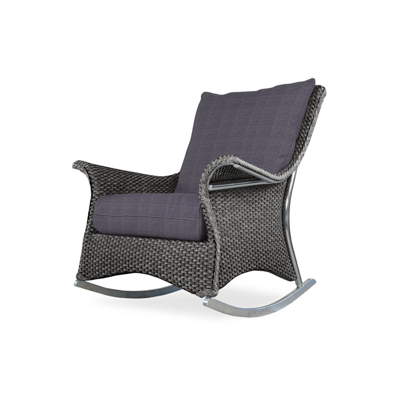 Mandalay Outdoor Chair, Bamboo Bay Sky, Hickory