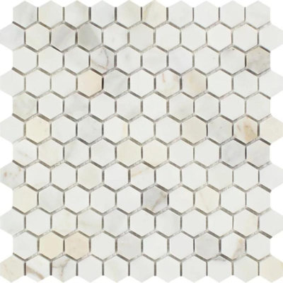 1" x 1" Marble Honeycomb Mosaic Wall & Floor Tile