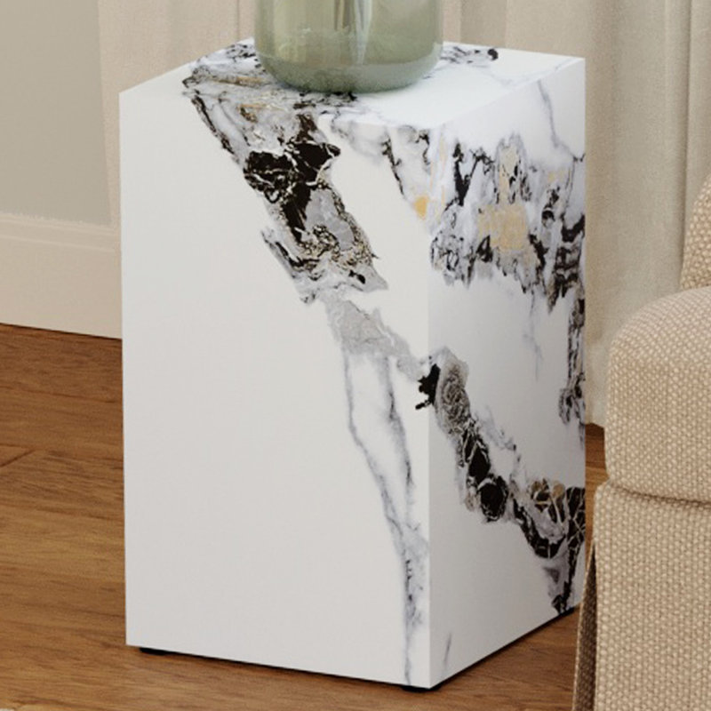 End Table, 19.69" H x 11.81" W x 11.81" D, White