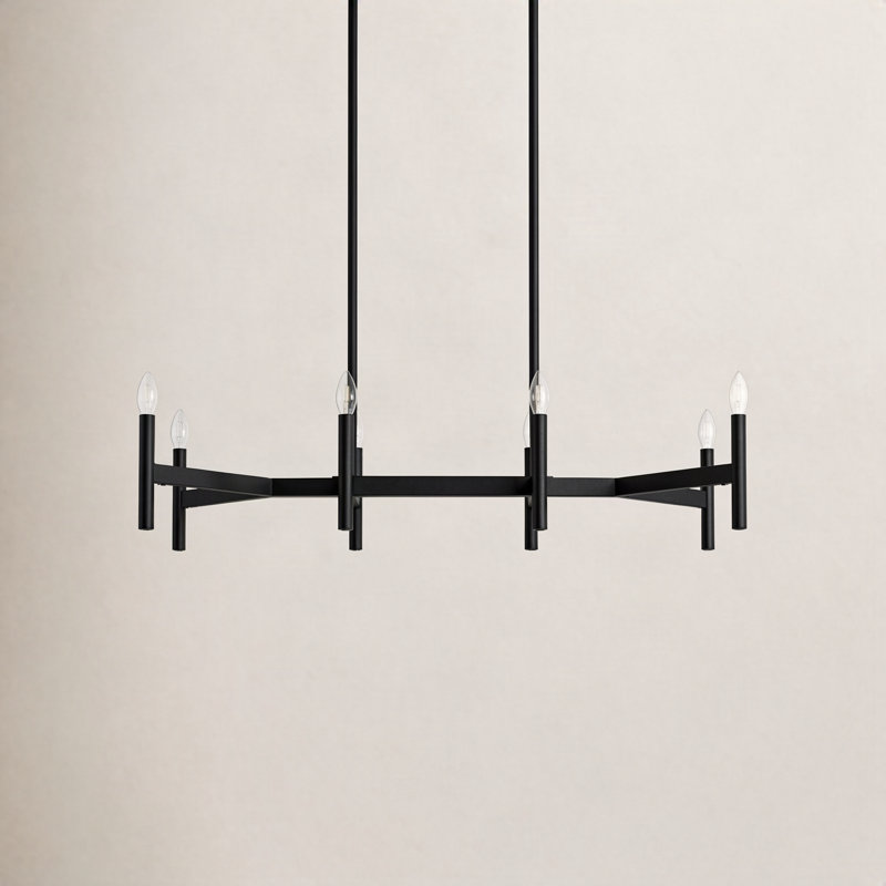 Martella 8-Light Chandelier, Noir