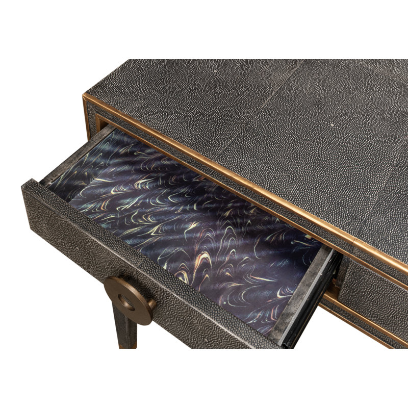 Shagreen Writing Desk, Antique Gray