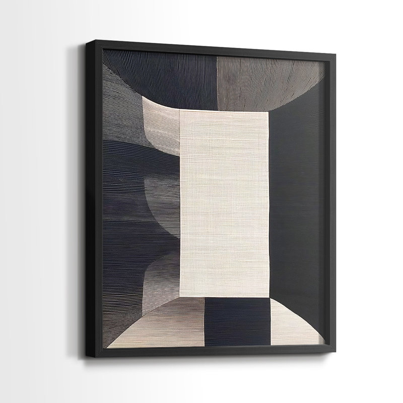 "ABSTRACT Series DCLXV" par J Paul, Noir, noir, noir, noir, H 11 po x l 9 po