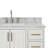43 " W Freestanding Standard Free Standing 1 Single Vanity Bathroom Vanity With Carrara Marble Top-93359479