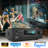 Pyle 1000W Bluetooth Home Theater Karaoke Receiver - 5.2-Ch Stereo Amplifier 2 Uhf Wireless Microphone Video Pass-Through Supports, Mp3/Usb/Hdmi/Am/Fm Radio - Pyle Pt888Btwm , Black