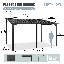 Pergola à toit rigide avec toit incliné en acier galvanisé-117225920