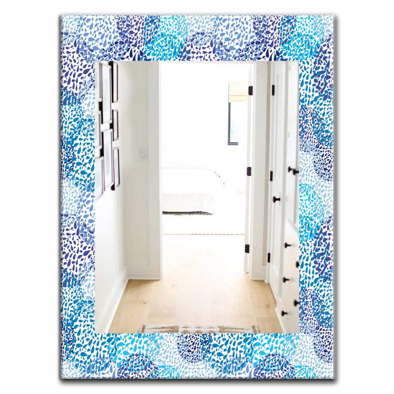 Miroir mural « sea motif », H 24 po x l 32 po