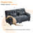 67'' Modern Chenille Love Seat Sleeper Cloud Couch Bed,Convertible Cozy Deep Seat Couches With Wide Armrest & Throw Pillows For Living Room,Home,Bedroom-1019392338