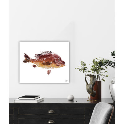 " Red Fish I by John Beard - Gallery Wrapped Canvas Print " Acrylic Print