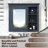 30'' x 28'' Medicine Cabinet, Wall Mounted Bathroom Storage Cabinet, Modern Bathroom Wall Cabinet with Mirror,Medicine Cabinet, Mirror Cabinet with 3 Open Shelves (Not Include Bathroom Vanity )-854321513