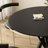 Black Round Sintered Stone Dining table-329481470