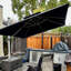 Parasol en porte-à-faux de 132 po avec base et doux 12 couleurs pour parasol CaseIn, noir-2007278720