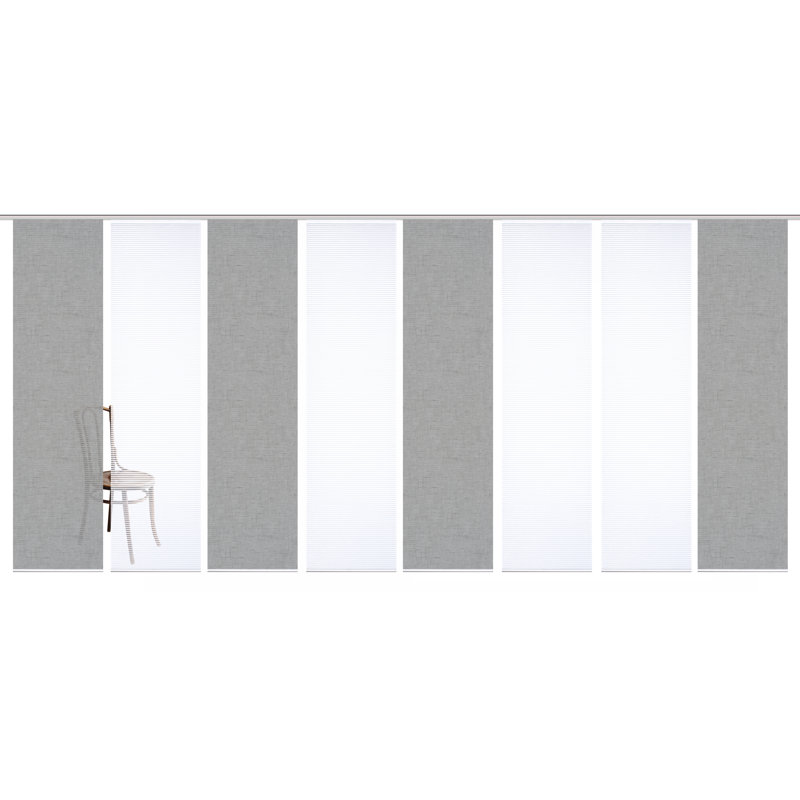 Semi Sheer Sliding Panel, in Grey