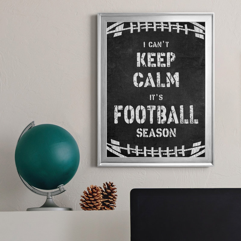 «Don't Keep Calm», art textuel sur toile, H 18,5 po x l 24,5 po x P 1,5 po, Argent