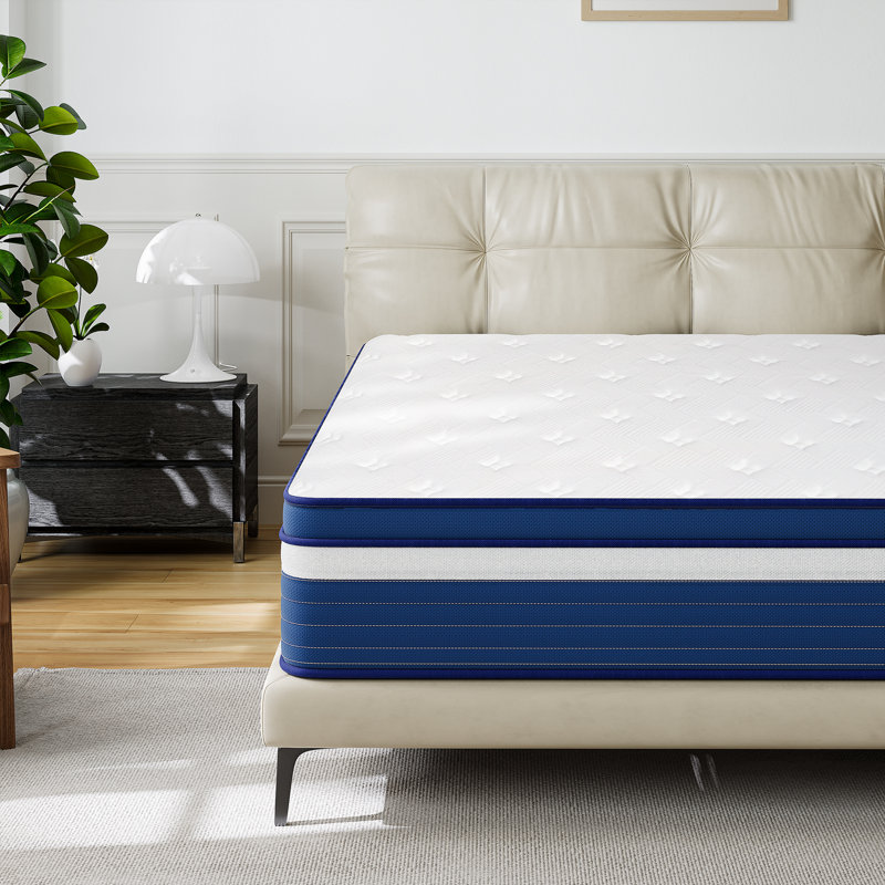 10/12" Medium Skin Friendly Memory Foam Anti Static Hybrid Mattresses in a box with CertiPUR-US and Fire SGS Protection Certified