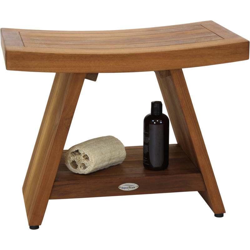 Asia Shower Seat, 18" H x 24" W x 14" D
