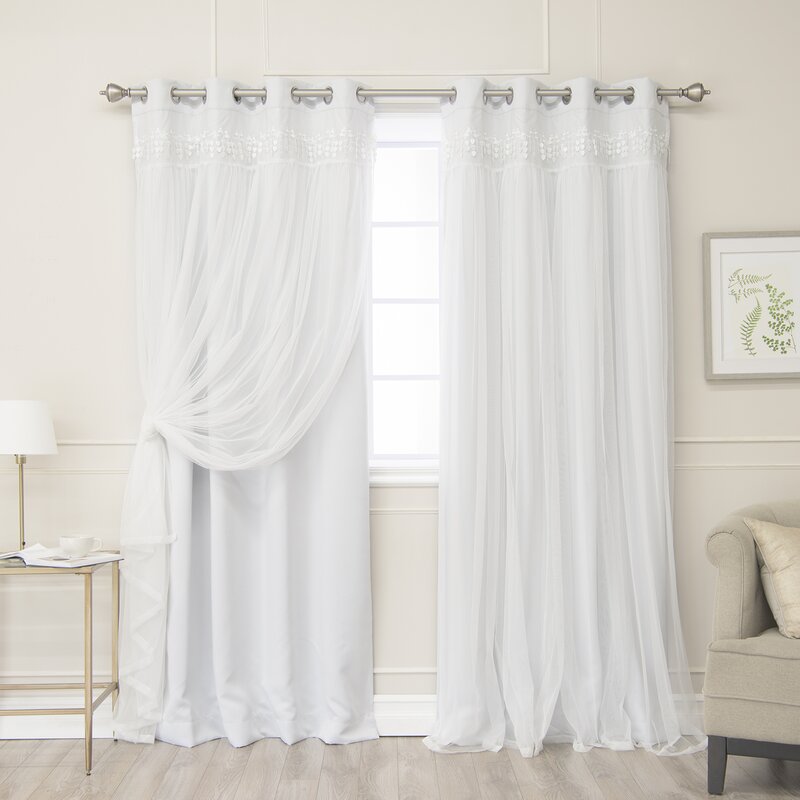 August Grove® Loar Polyester Curtain Pair & Reviews | Wayfair