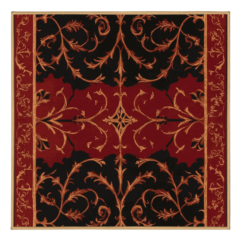 Aristocrat's Wreath Rug, Square 5'