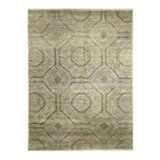 Geometric Area Rug in Ivory/Beige