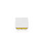 Table de chevet blanche et jaune