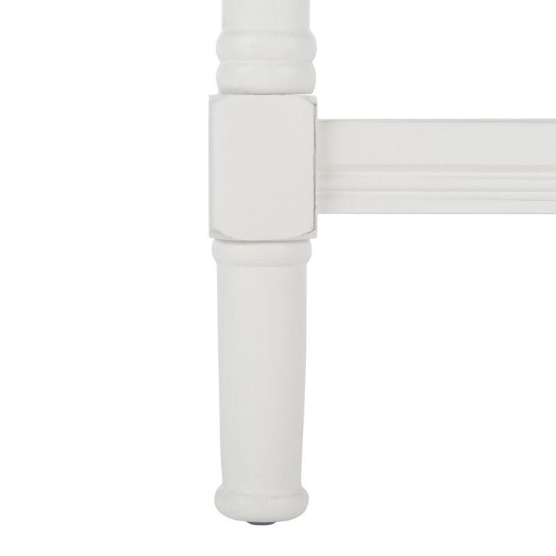 Nidhogg End Table, Distressed White
