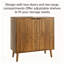 Buffet buffet avec rangement, armoire de ferme avec trombone