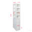 71" Tall Bookshelf, 4-Tier/3-Drawer Storage Cabinet - Standard