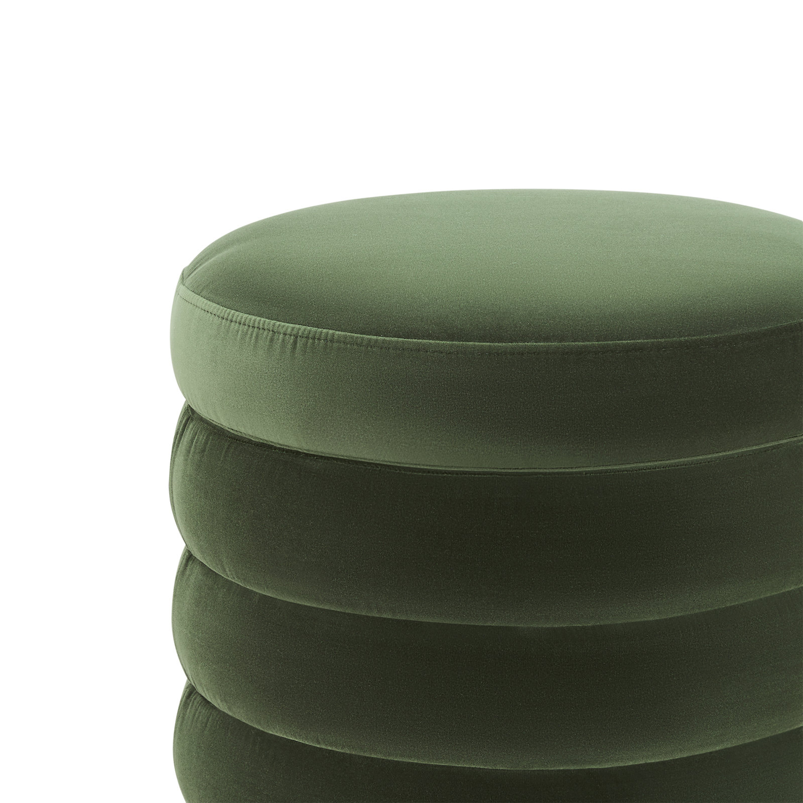 Neroli 19" Ottoman, Falkirk Military Green Velvet