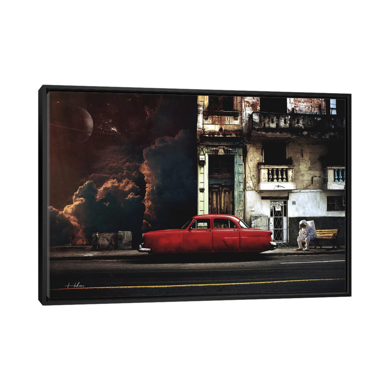 Gas by Rob Hakemo - Print on Canvas, Black Framed, 66.04 cm H x 45.72 cm W