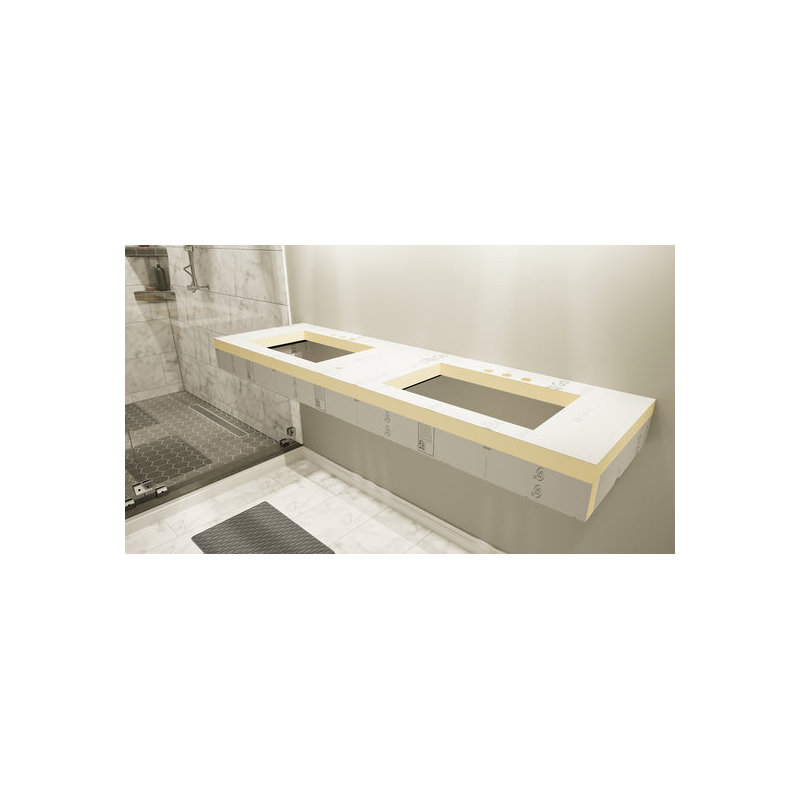 Ensemble de meuble-lavabo flottant gratuit avec support GoBoard Original 46 po