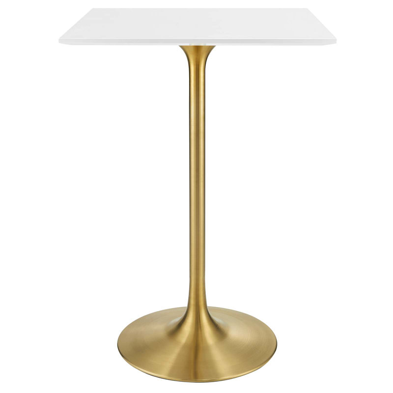 Lippa 28" Square Bar Table, Gold